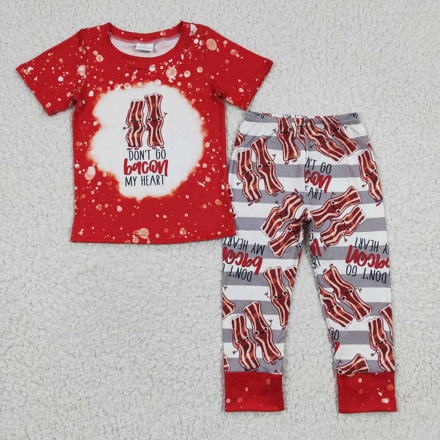 dont bacon my heart boy pants set