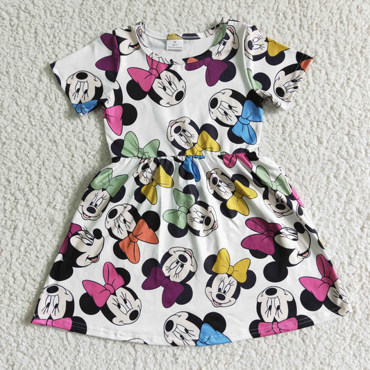 kids clothing girls cartoon mouse dress