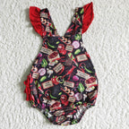 vagetable print ruffle bubble