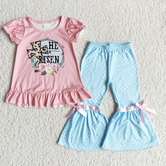 Easter girl’s clothing pants set outfit