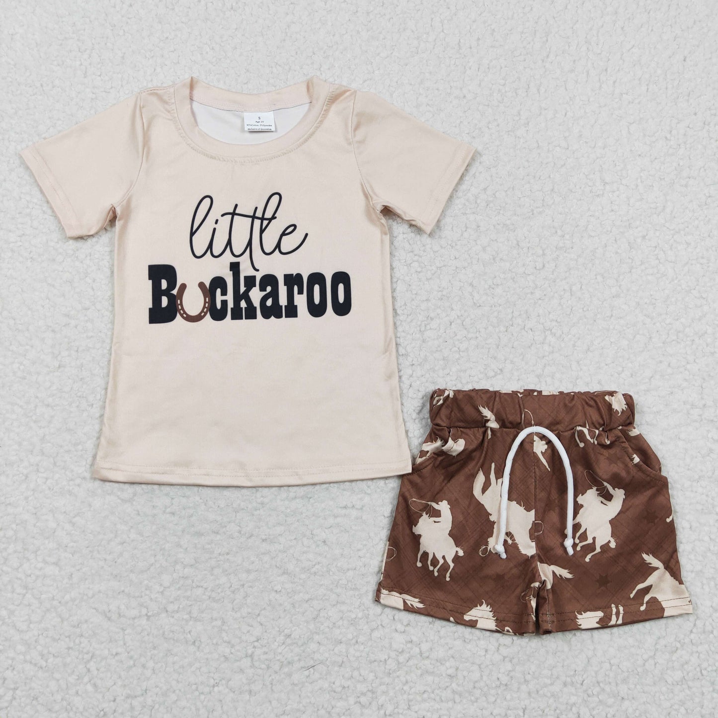 little buckaroo western boy shorts set summer