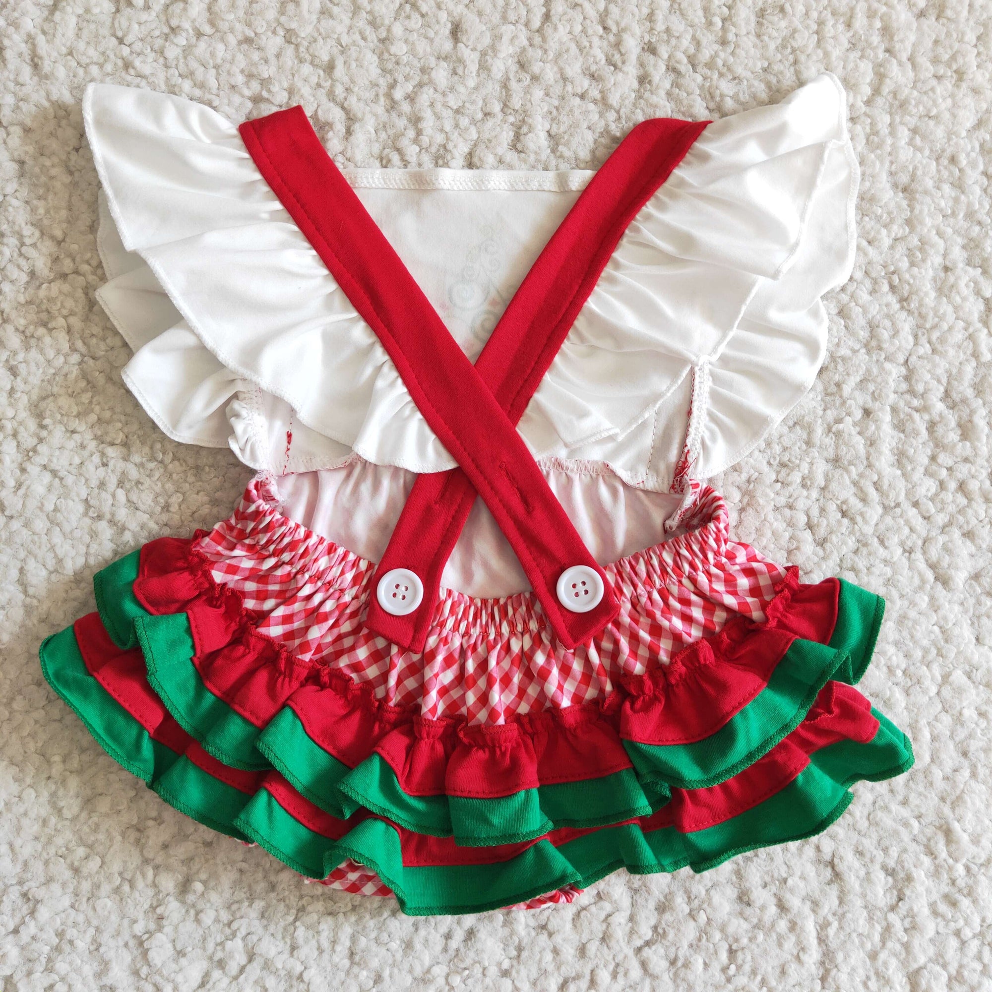 Red Green Plaid Bubble for Christmas