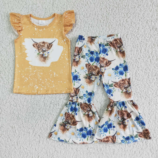 highland sunflower belles outfit girls clothes