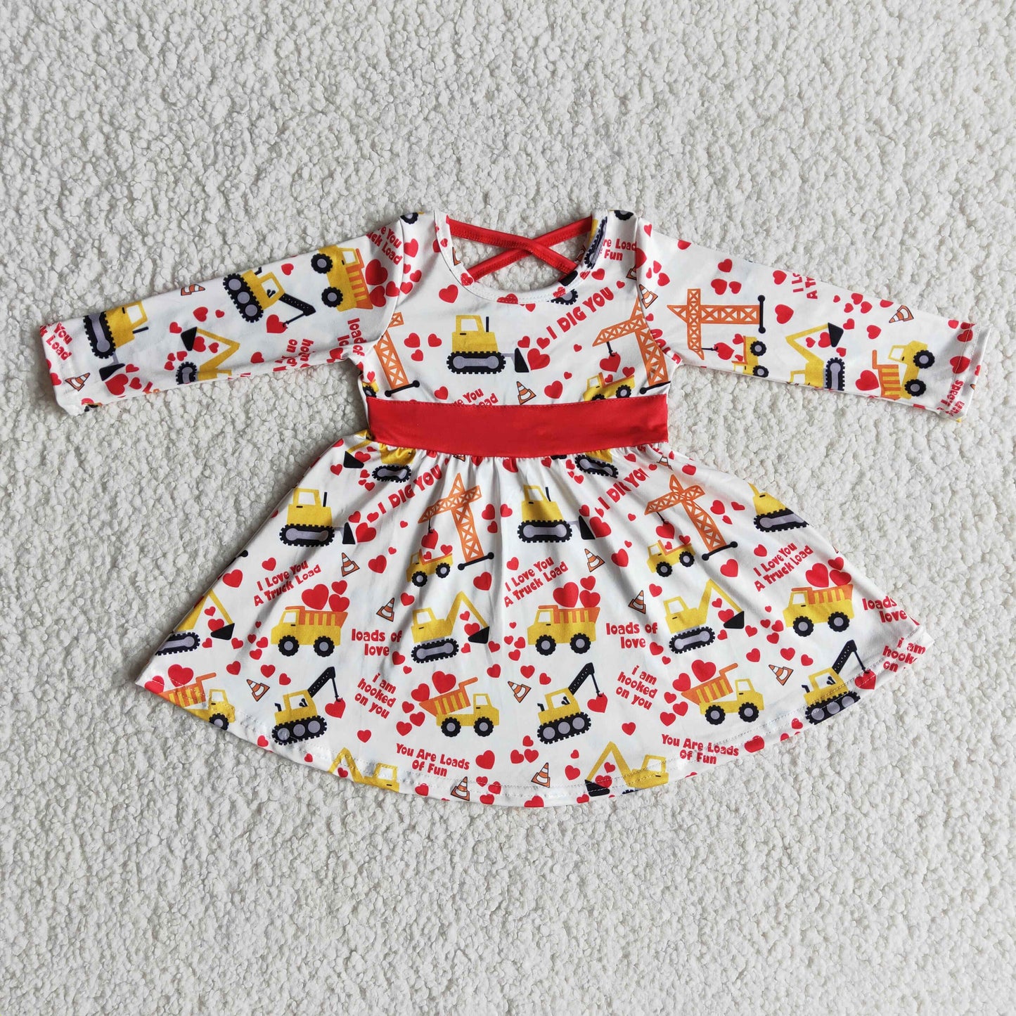 long sleeve a truck loads of love dress