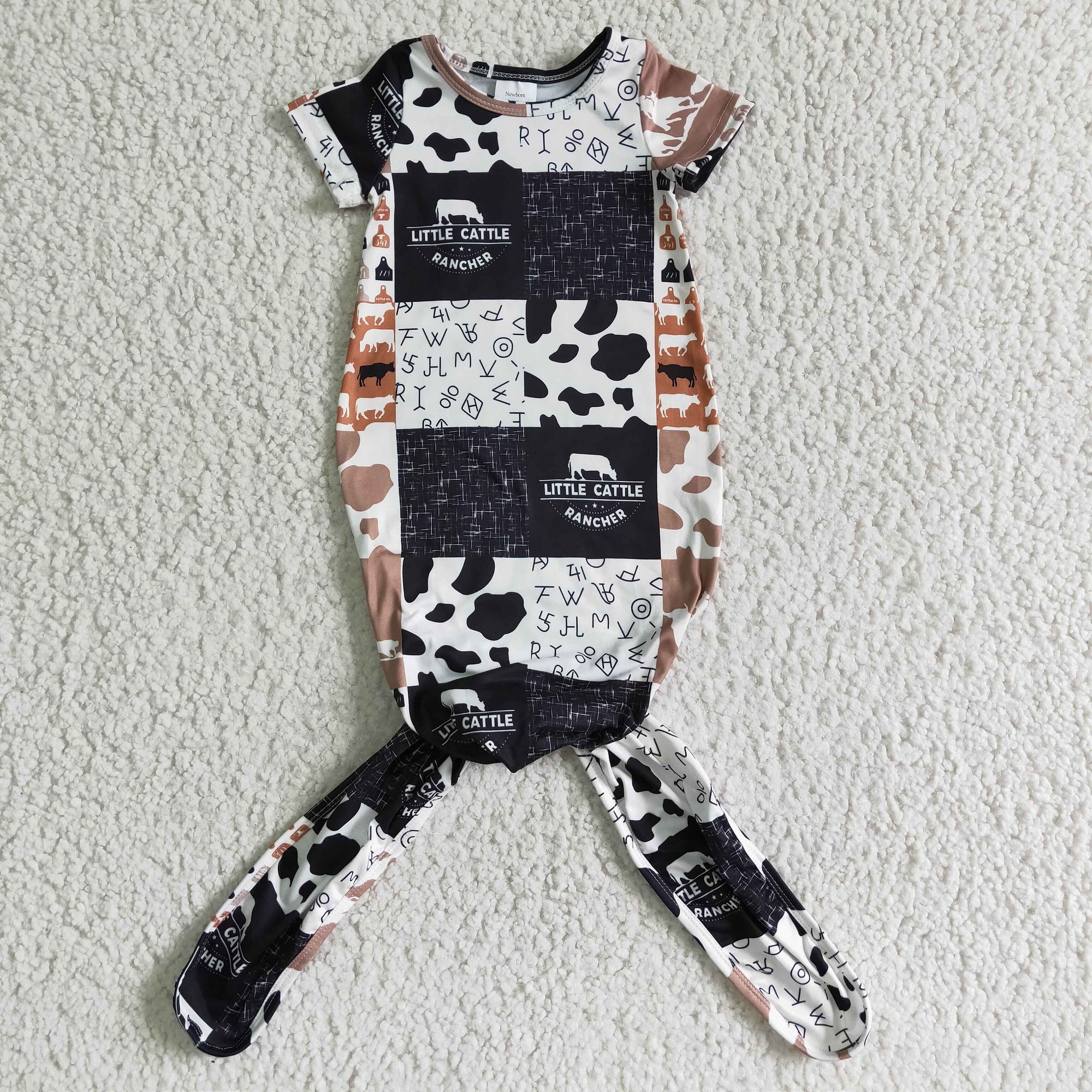 newborn nightgown little cattle sleepwear