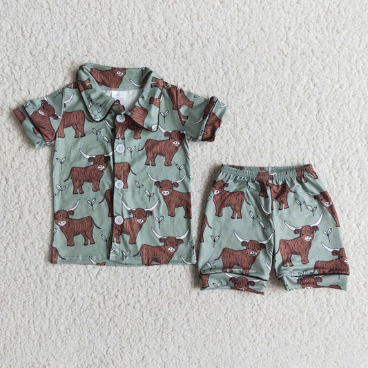 summer kids clothing boy pajamas outfit