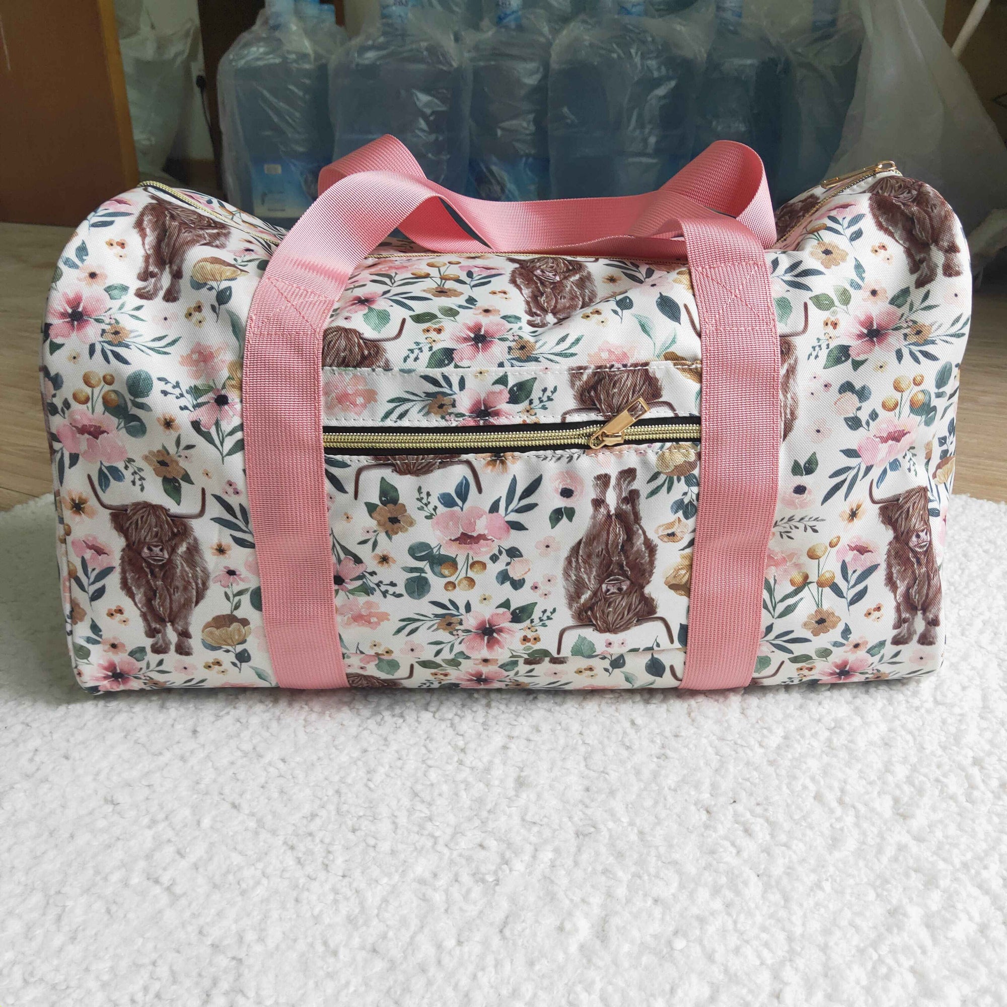 highland cow duffel & gym bags