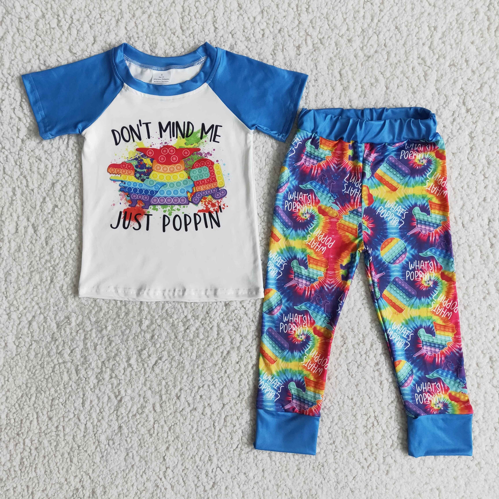 Don't Mind Me Just Poppin Pants Set Boy
