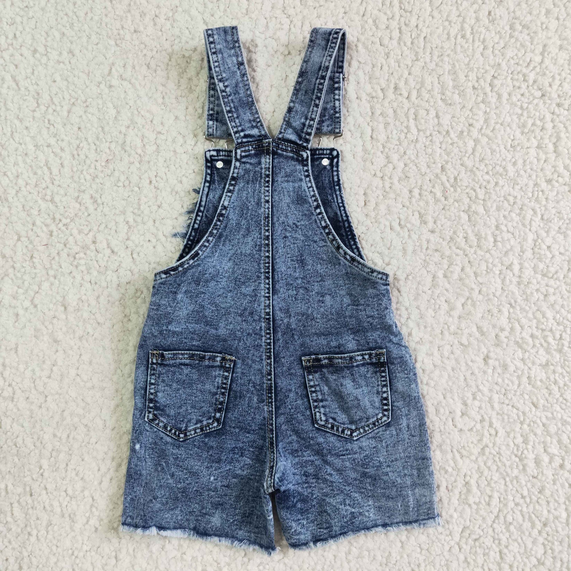 blue highland denim cross overalls jumpsuit kids clothes