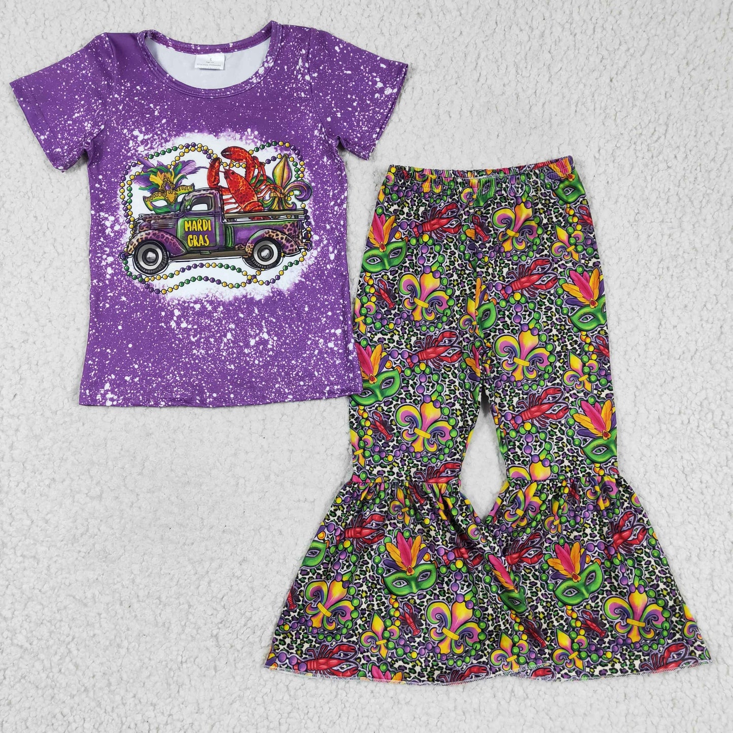 mardi gras truck mask lobster leopard girls clothing