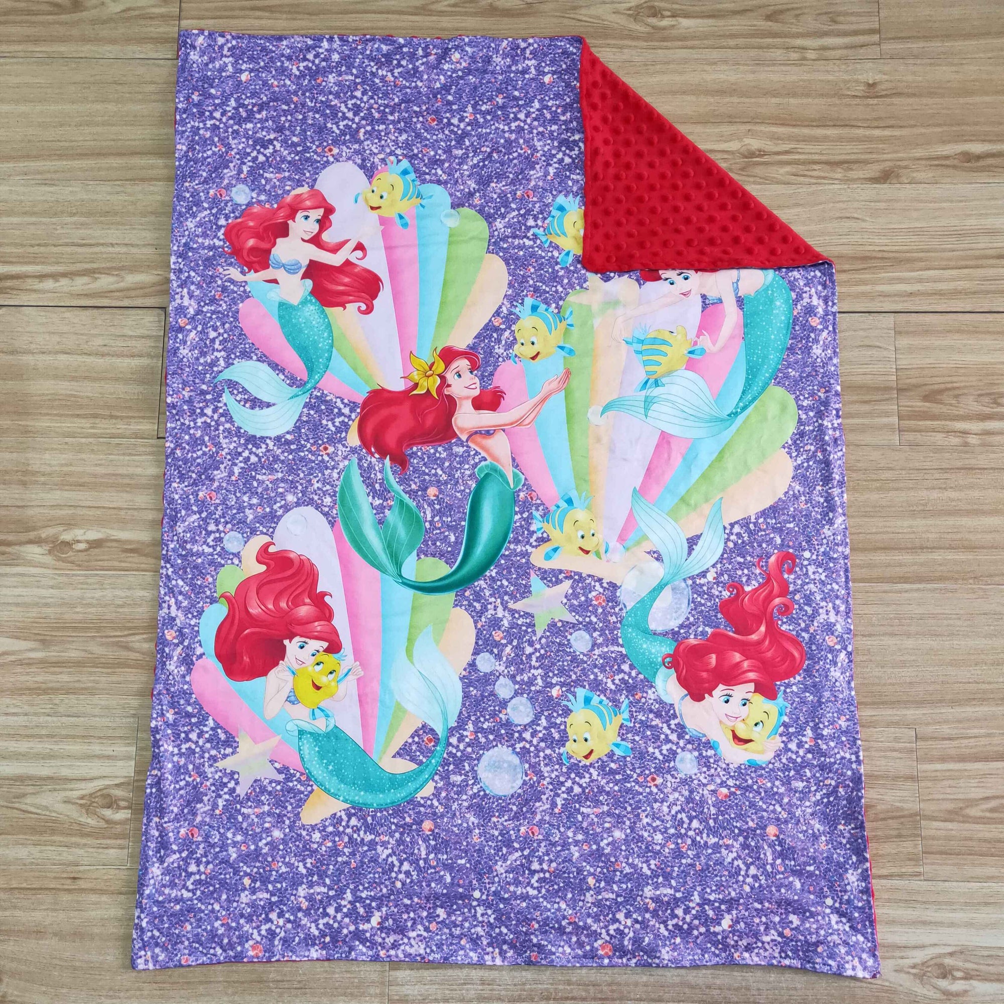 red mermaid blanket