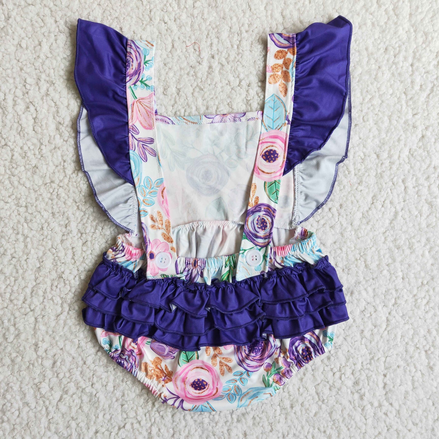 kids clothing butt romper floral