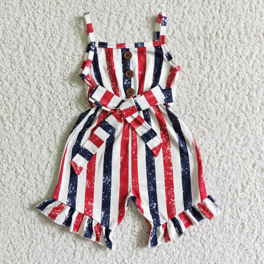 4th of july stripes patriotic jumpsuit girls clothing
