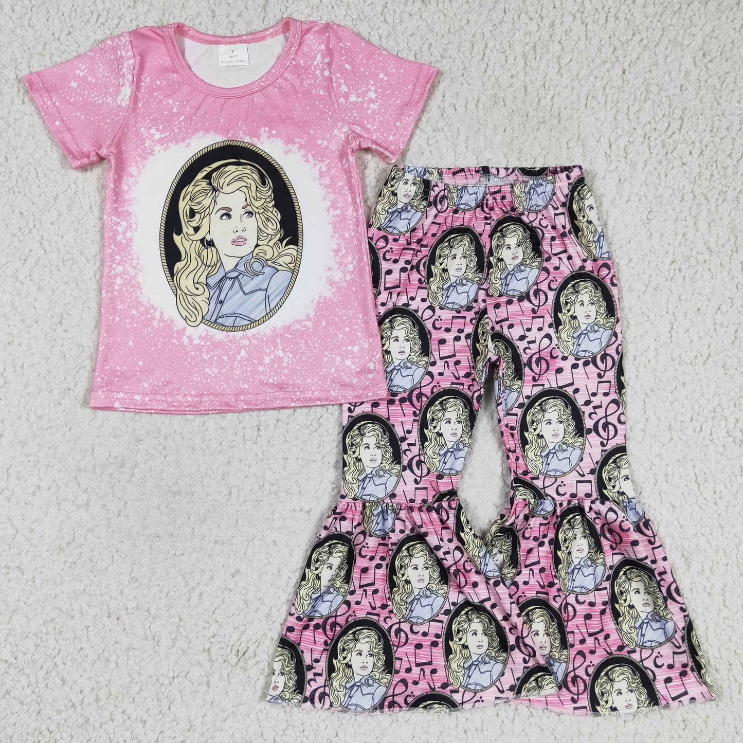 short sleeve pink dolly girls clothing