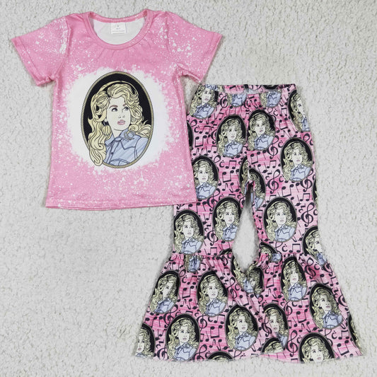 short sleeve pink dolly girls clothing