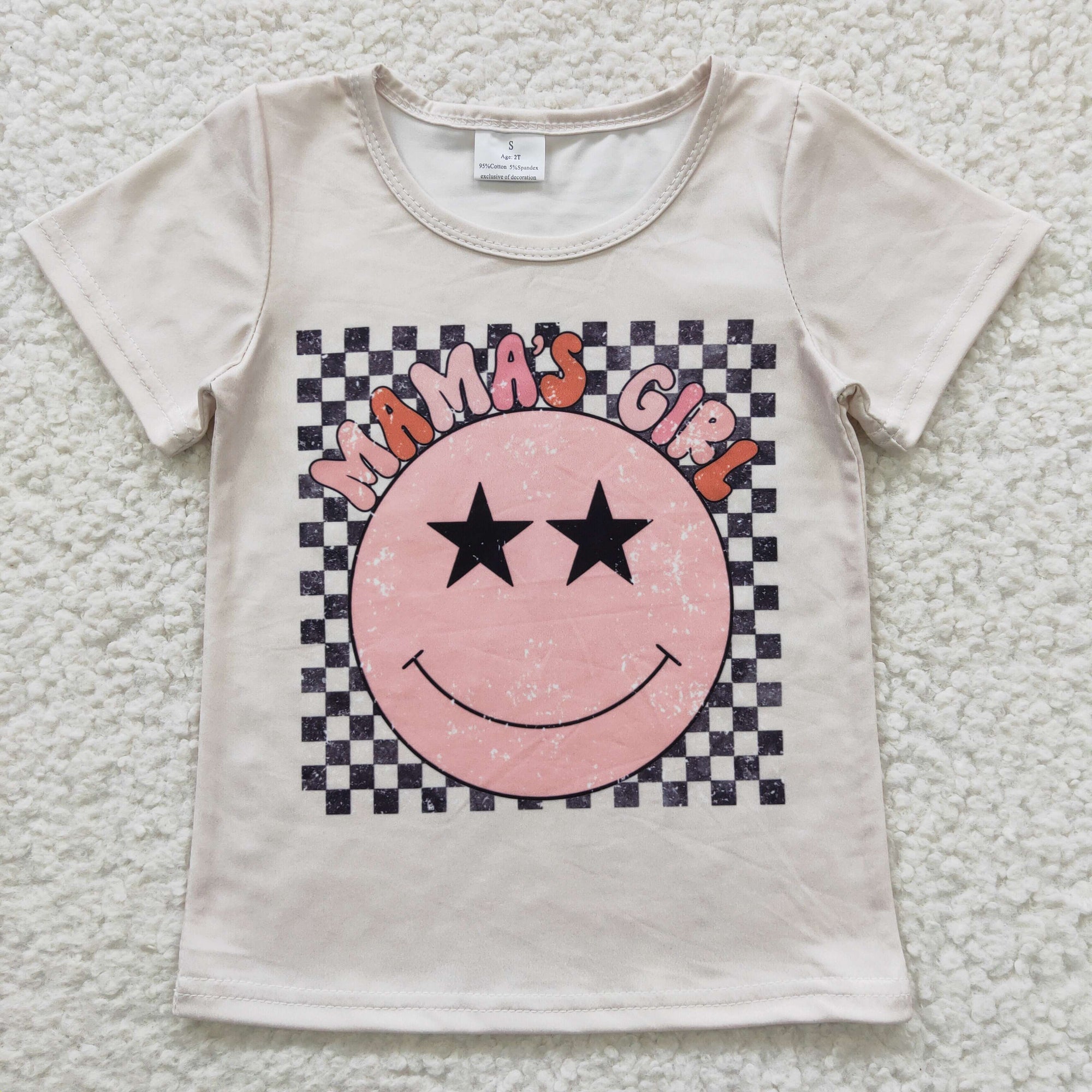 mama's girl smile tee t-shirt kids top clothing