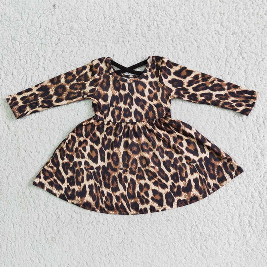 Long Sleeve Cheetach Dress