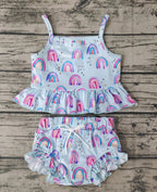 kids clothing rainbow bummie set girl