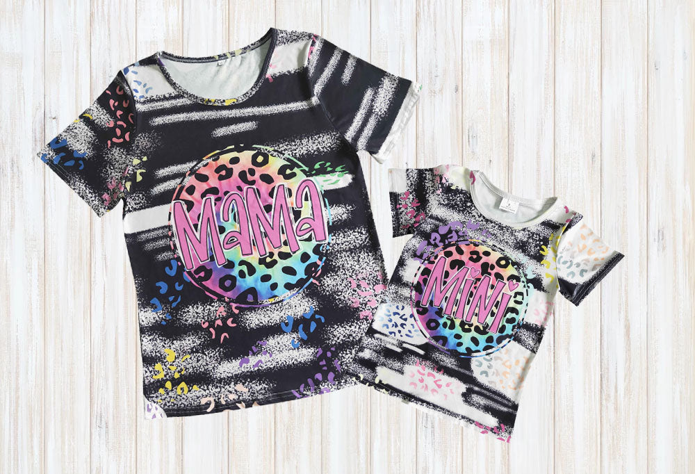 colorful mini t-shirt kids girl