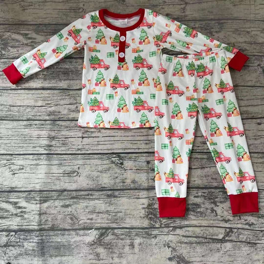 Christmas Tree Car Pajamas Boys