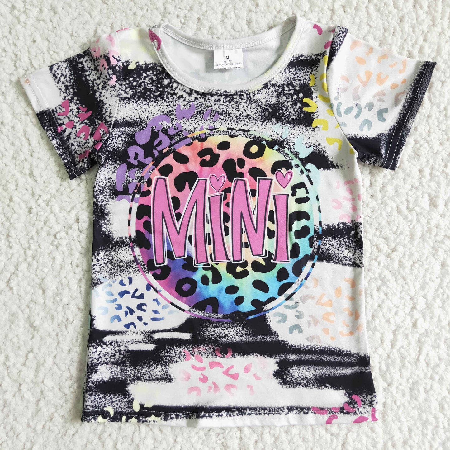 colorful mini t-shirt kids girl
