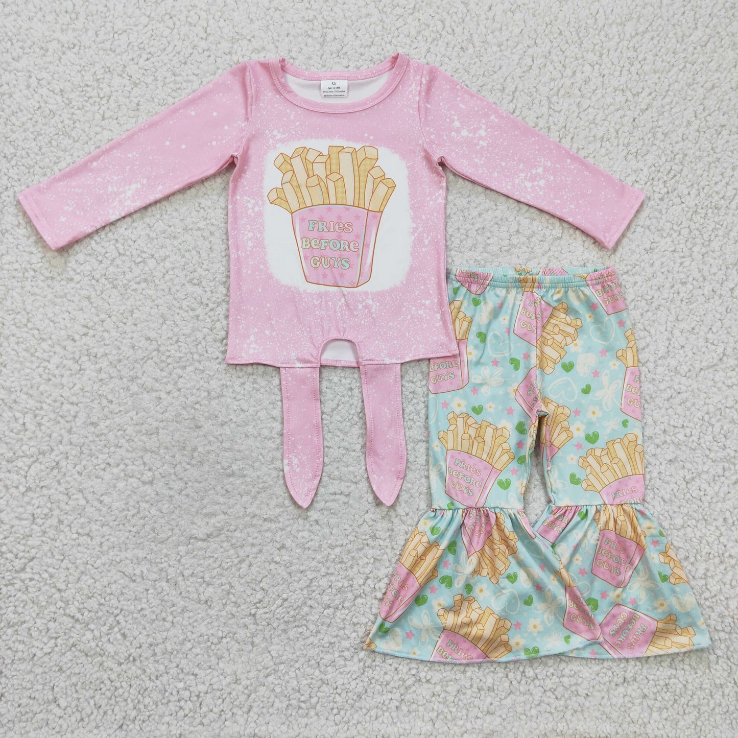 pink fries before guys clothing set