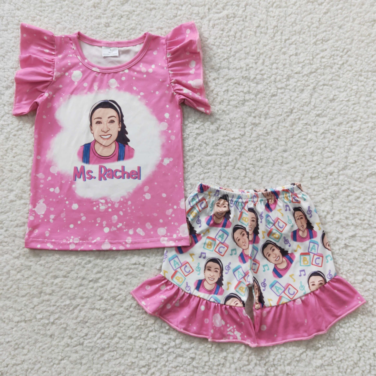 ABC teacher Ms Rachel shorts set girl’s outfit