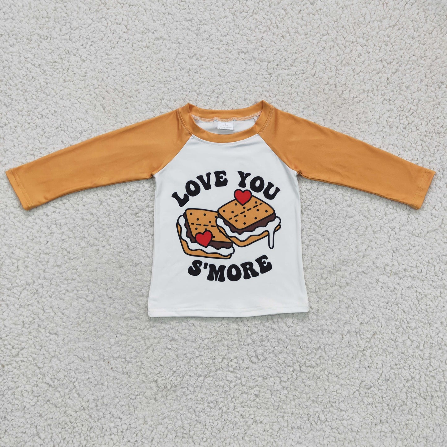 boy raglan shirt valentines cake love you more