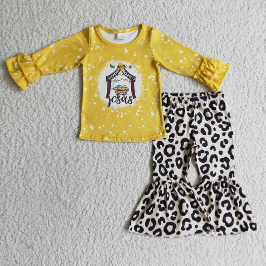 yellow Jesus leopard girl clothes