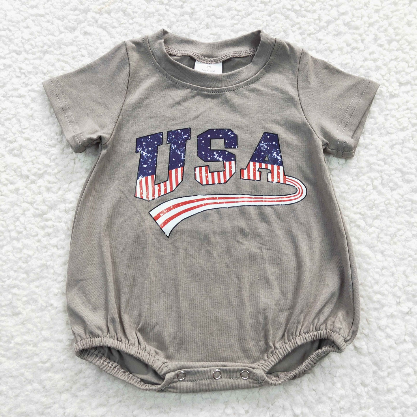 infant baby romper grey USA