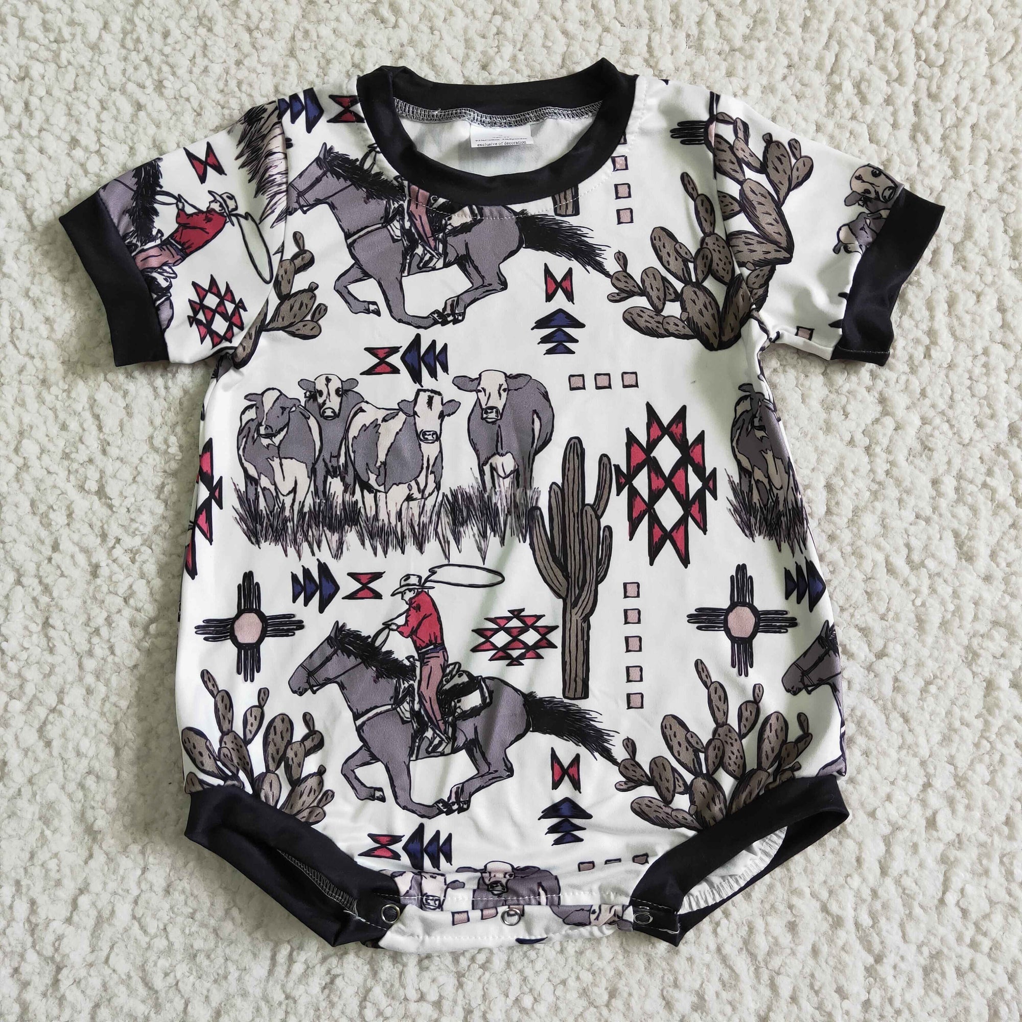 infant clothing cow baby boy romper