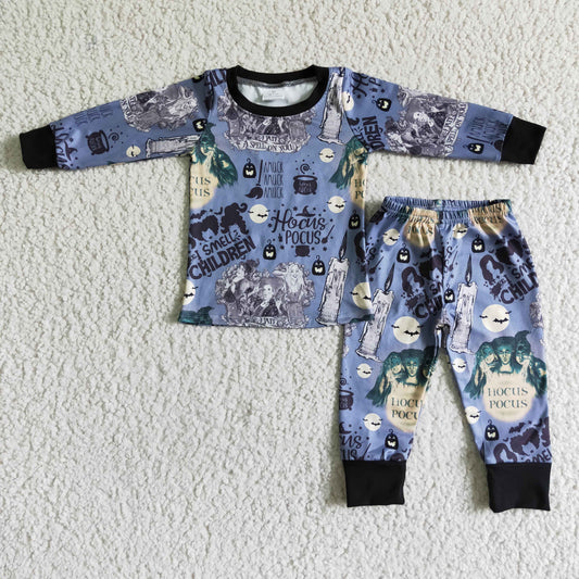 hocus pocus boys halloween pajama set